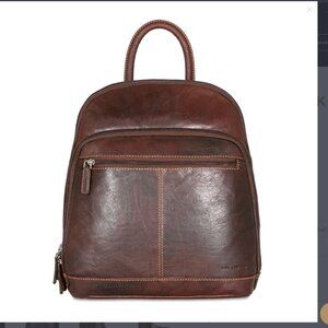 Jack Georges Brown leather Backpack